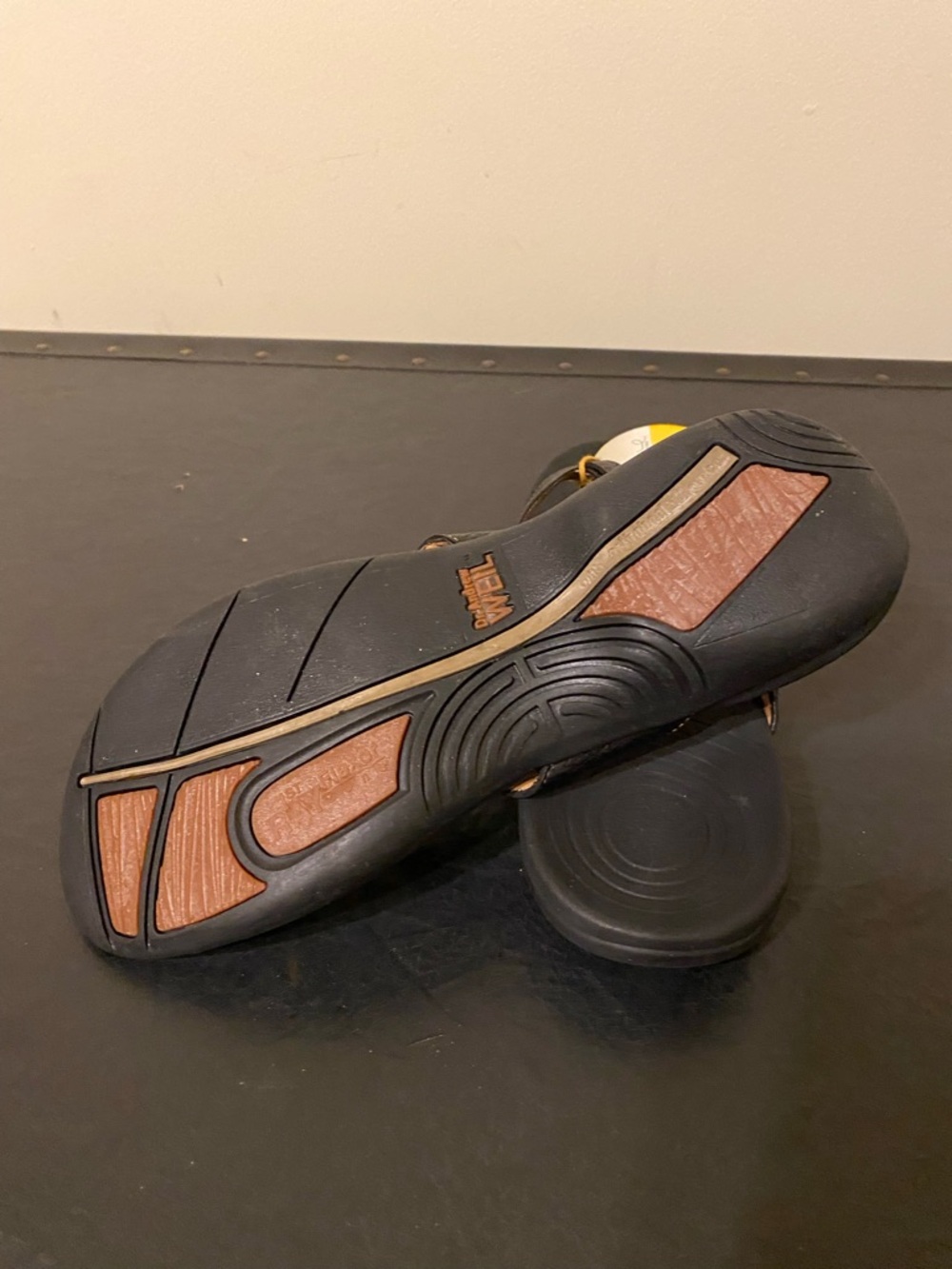 Dr. Andrew Weil Clam & Clarity Black Leather Women's Thong Sandals with Buckle - Picture 9 of 13